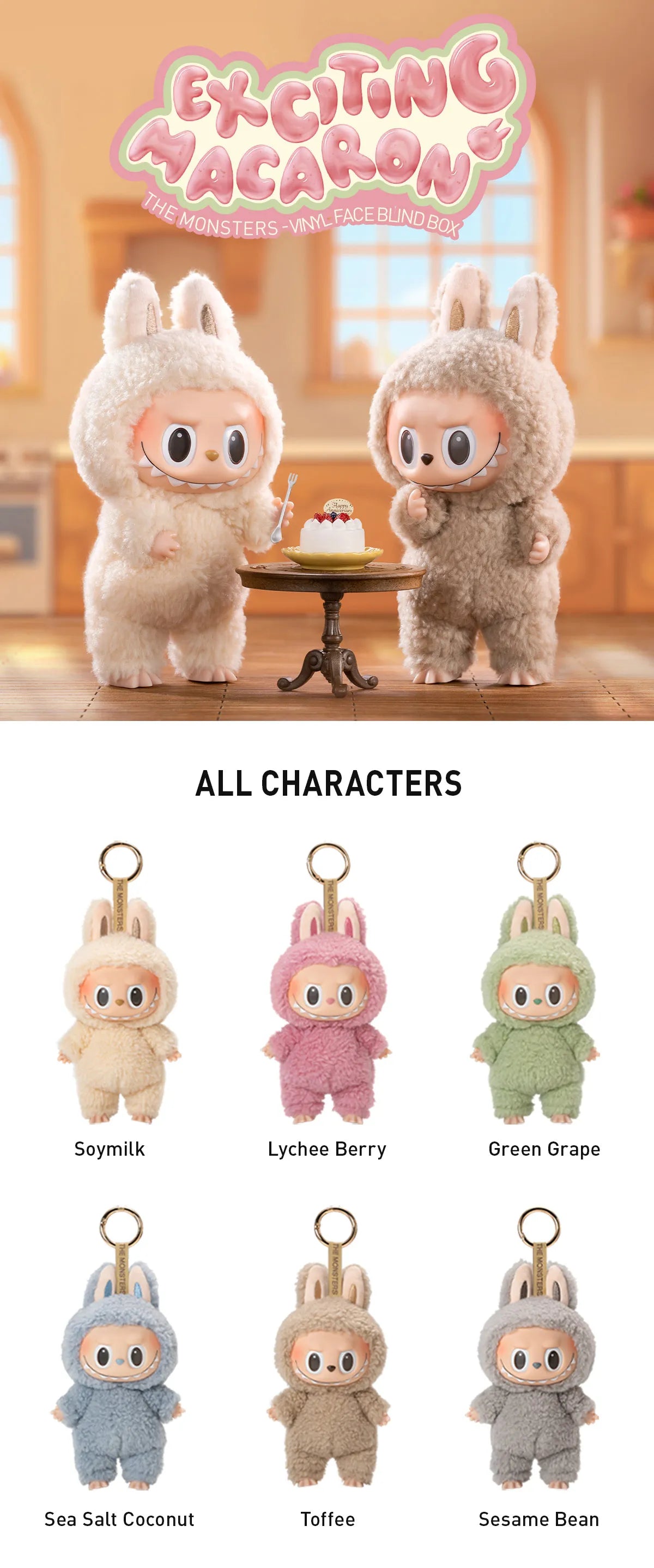 Pop Mart The Monsters - Labubu: Exciting Macaron Blind Box
