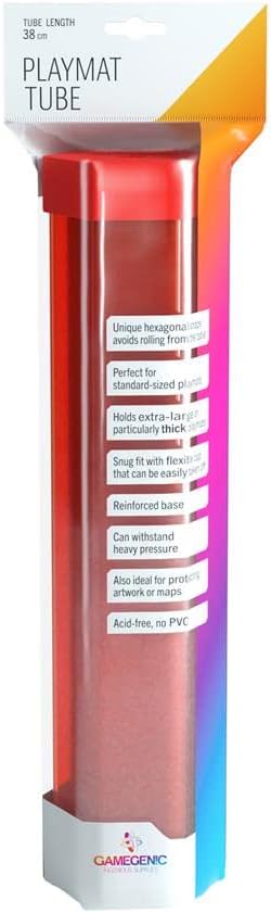 GameGenic Playmat Tube: Red