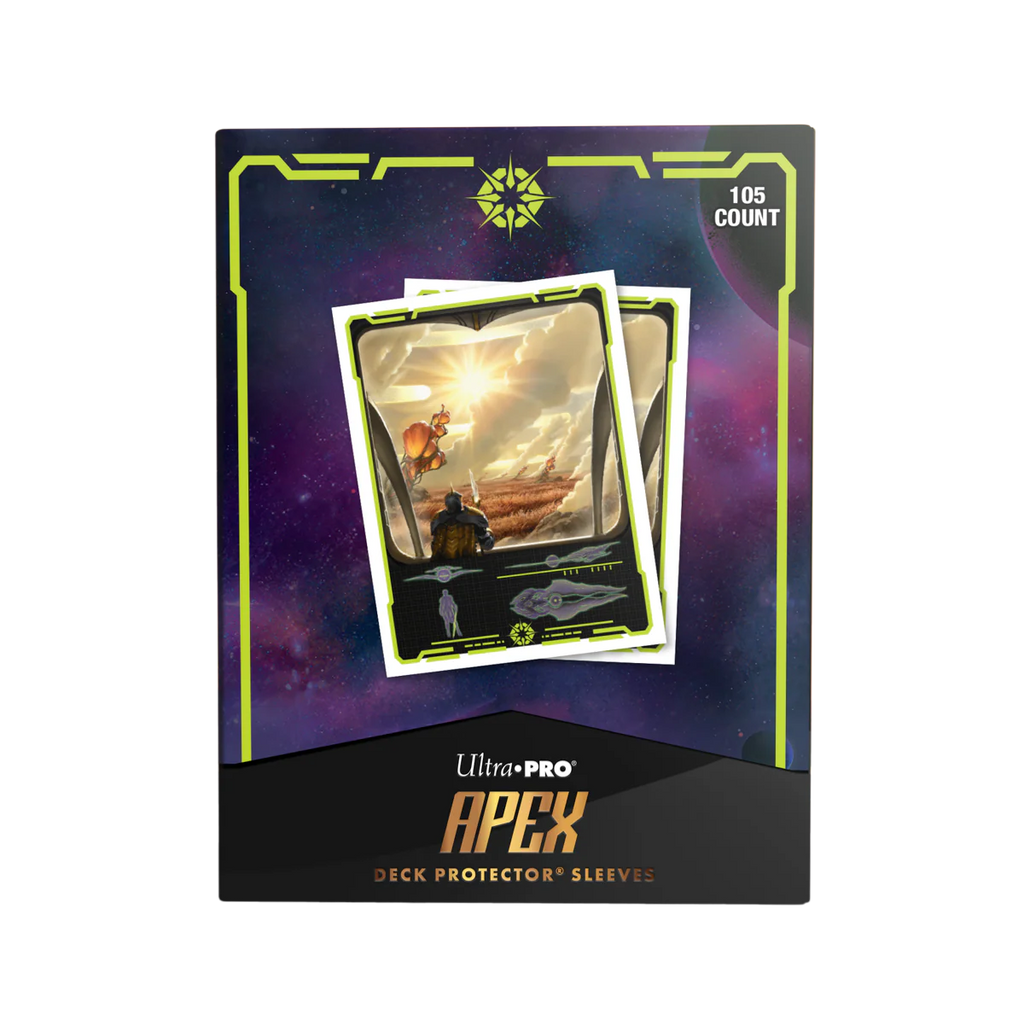 Magic The Gathering CCG: Edge Of Eternities 105ct Apex Deck Protector Sleeves White Mythic