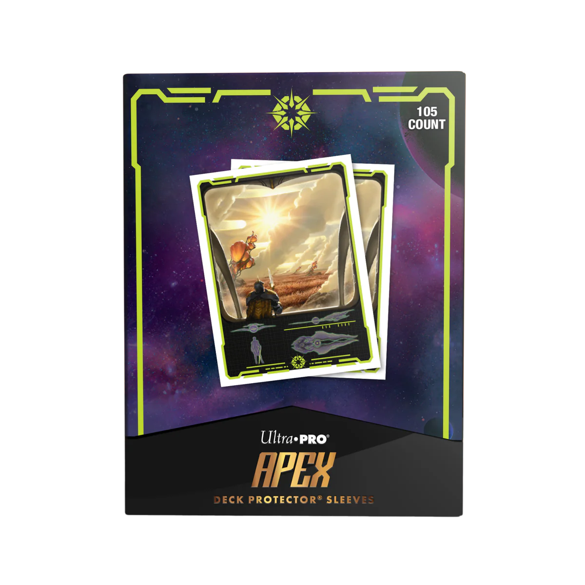 Magic The Gathering CCG: Edge Of Eternities 105ct Apex Deck Protector Sleeves White Mythic