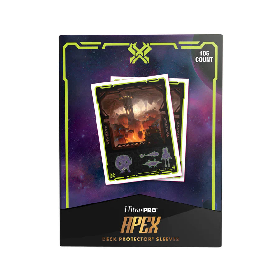 Magic The Gathering CCG: Edge Of Eternities 105ct Apex Deck Protector Sleeves Red Mythic