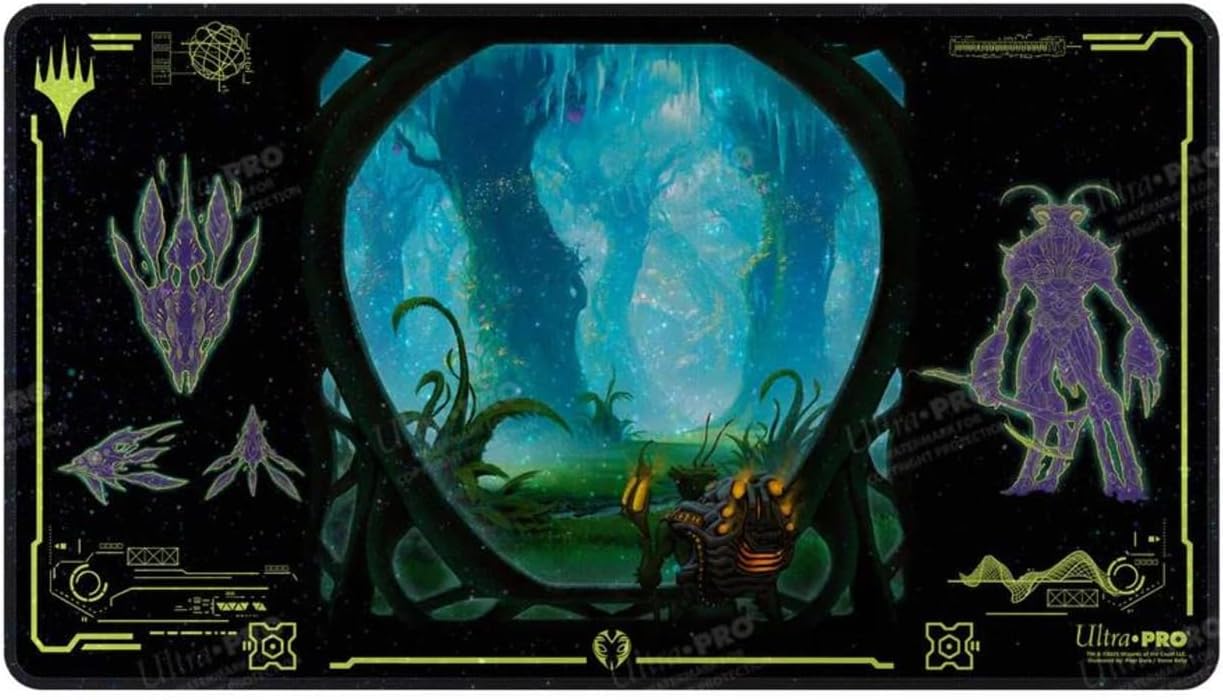 Magic The Gathering CCG: Edge Of Eternities Holofoil Playmat Green Mythic