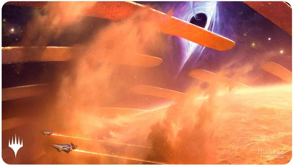 Magic The Gathering CCG: Edge Of Eternities Playmat Mythic Land White