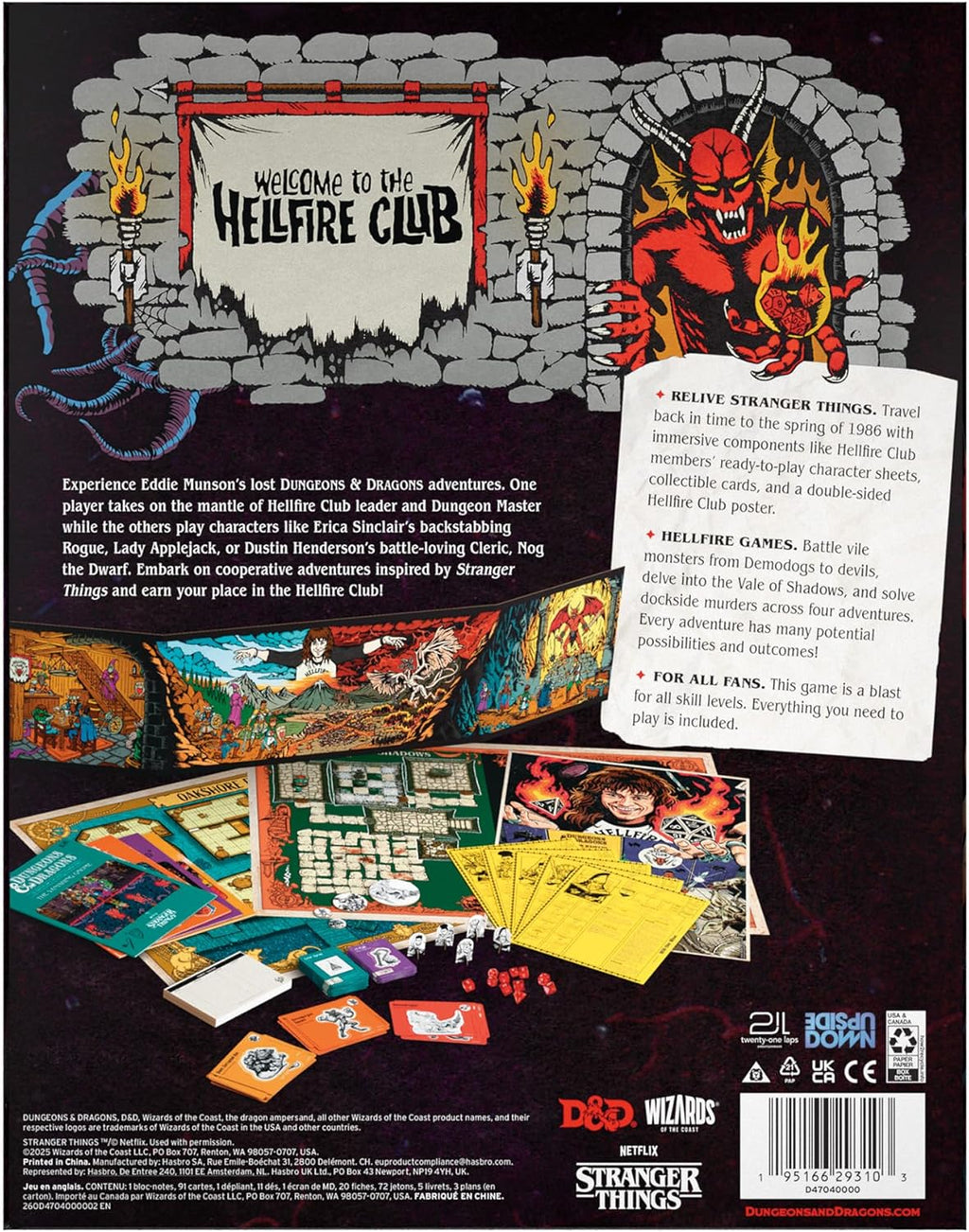 Dungeons & Dragons RPG: Stranger Things - Welcome To Hellfire Club Box Set