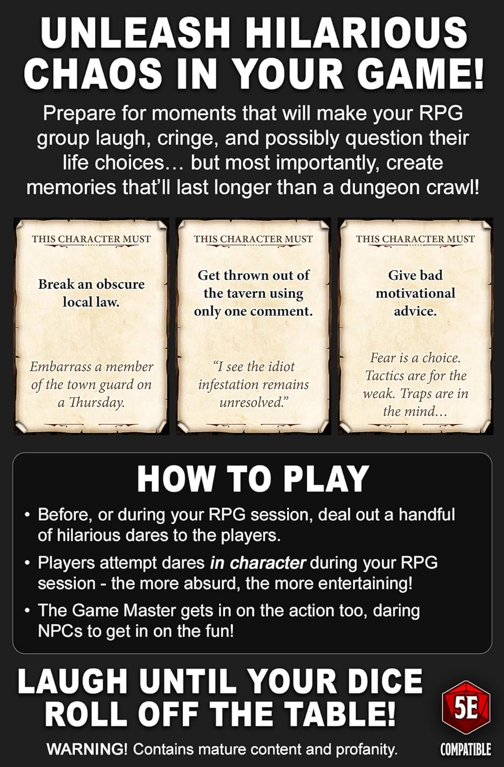 Dumb Dares & Silly Side Quests (5E)