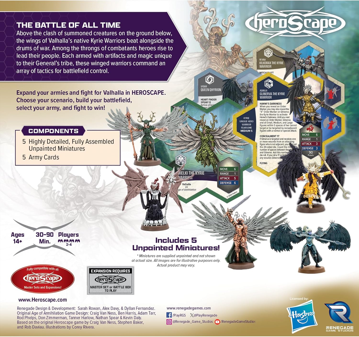 Heroscape: Revna’s Rebuke: Kyrie Warriors Army Expansion