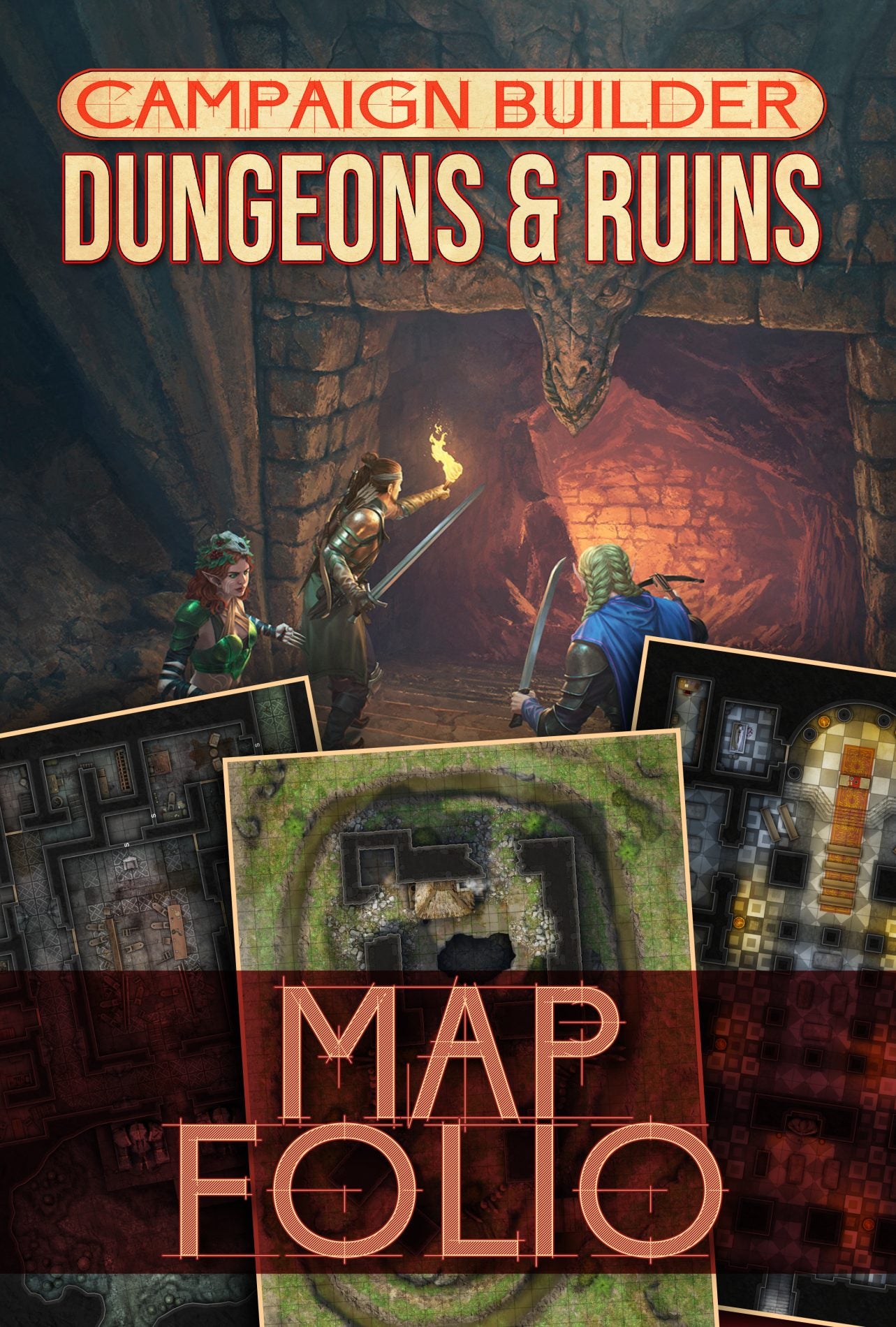 Campaign Builder: Dungeons And Ruins Map Folio