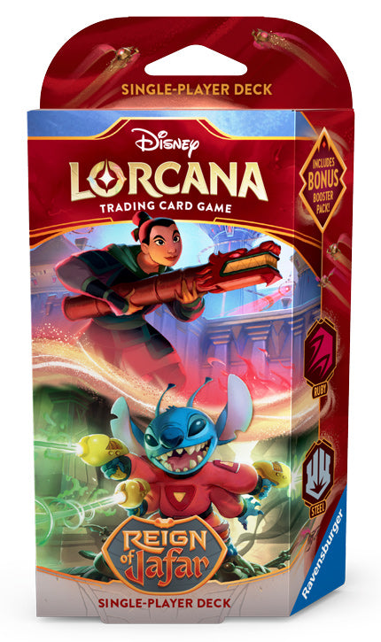 PRE-ORDER: Lorcana - Reign of Jafar Starter Deck: Mulan and Stitch (Expected Release June 6, 2025)