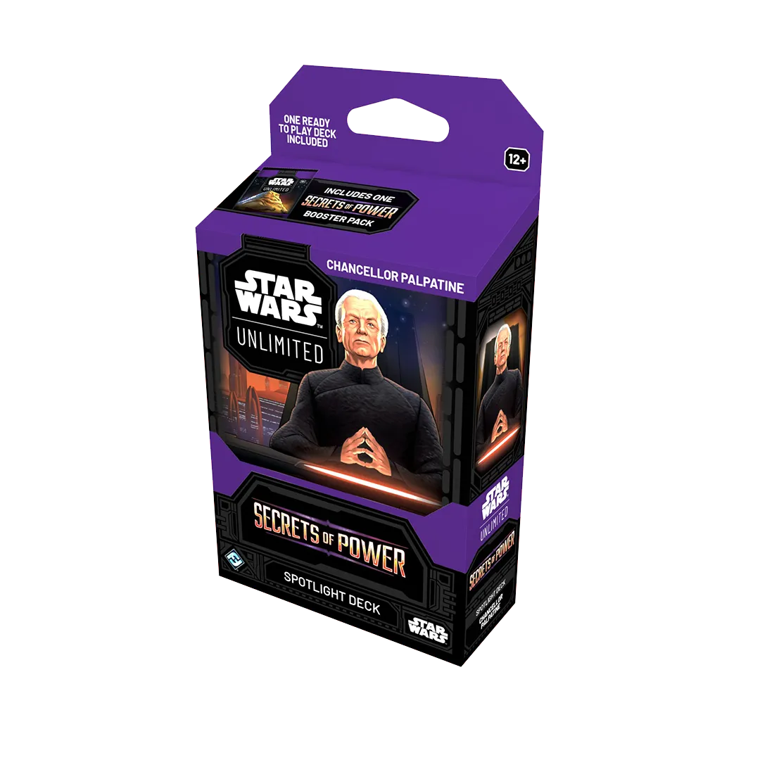 PRE-ORDER: Star Wars Unlimited: Secrets of Power Chancellor Palpatine Spotlight Deck (Expected Release on November 7, 2025)
