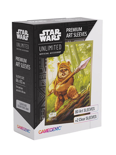 PRE-ORDER: Star Wars Unlimited: Homeworlds - Wicket Premium Art Sleeves (Expected Release on  October 9, 2026)