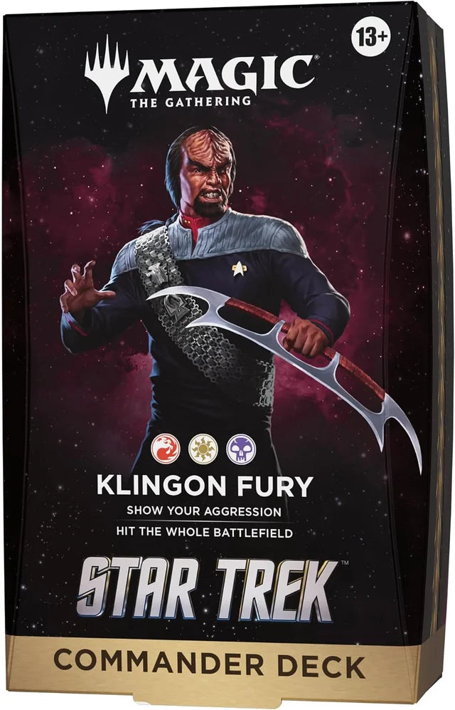 PRE-ORDER: Magic the Gathering: Star Trek - Commander Deck - Klingon Fury (Expected Release November 13, 2026)