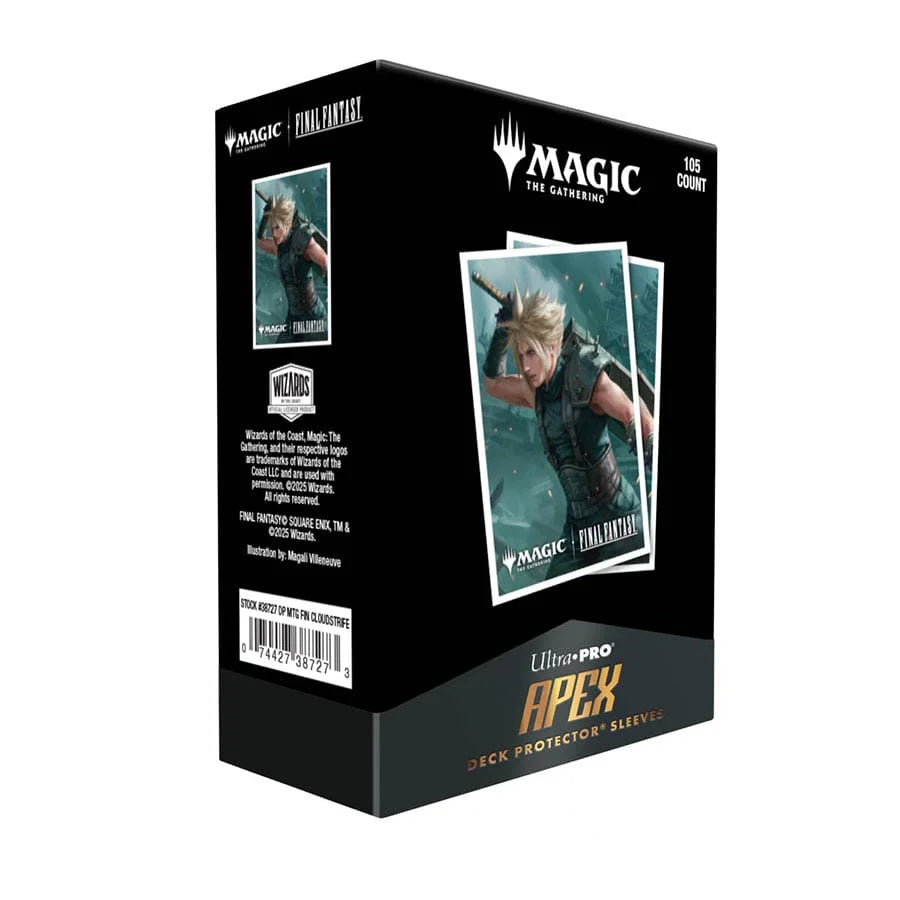 Magic The Gathering CCG: Final Fantasy - 105ct APEX Deck Protector Sleeves Cloud